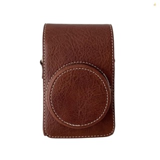 Vỏ bảo vệ máy ảnh kỹ thuật số Túi đựng máy ảnh bằng da PU có dây đeo vai có thể tháo rời Tương thích với RICOH GR2 / GR3 / GR3X Canon G7X2 / G7X3 RX100 / ZV1 / LX10 / SX740 / ZR1000 / CCD