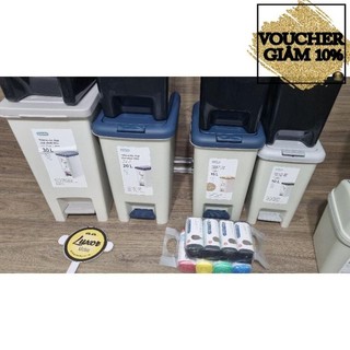Thùng rác Đạp kèm lõi cao cấp chữ nhật Hiro 10 Lít - 15 Lít