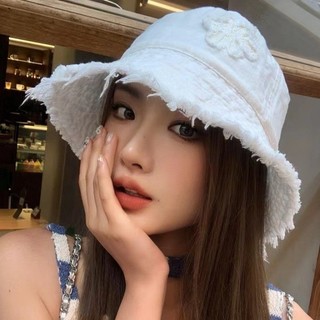 Mismemo Phiên Bản Hàn Quốc ins Hoa Thêu Mờ Mỏng Xô Mũ Nữ Mùa Hè Che Nắng Tất Cả Trận Đấu Chống Nắng Mặt Nhỏ Lưu Vực Mũ