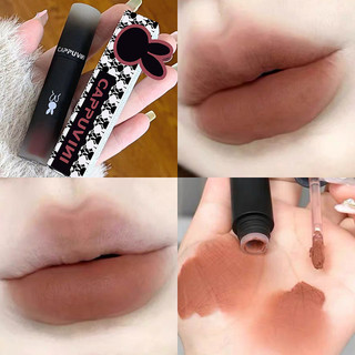 Macaron Lip Mud Lip Lacquer Matte Finish Velvet White Lip Gloss Son môi học sinh
