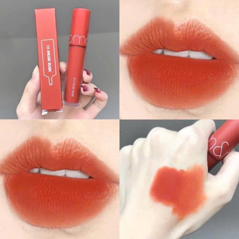 Son Romand Zero Velvet Tint #15 Rusk Rusk cam cháy