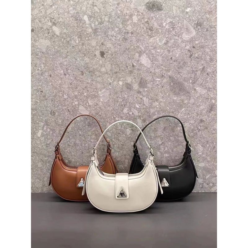 🌈Túi xách nữ 🎀 C-K logo tam giác đeo vai đeo chéo đẹp da trơn basic kèm tag gấu thời trang hàn quốc 2024🔥