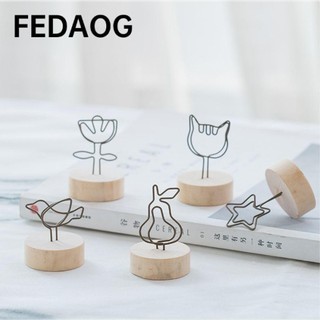 FEDAOG gỗ dùng gắn ảnh thẻ trang trí xinh xắn