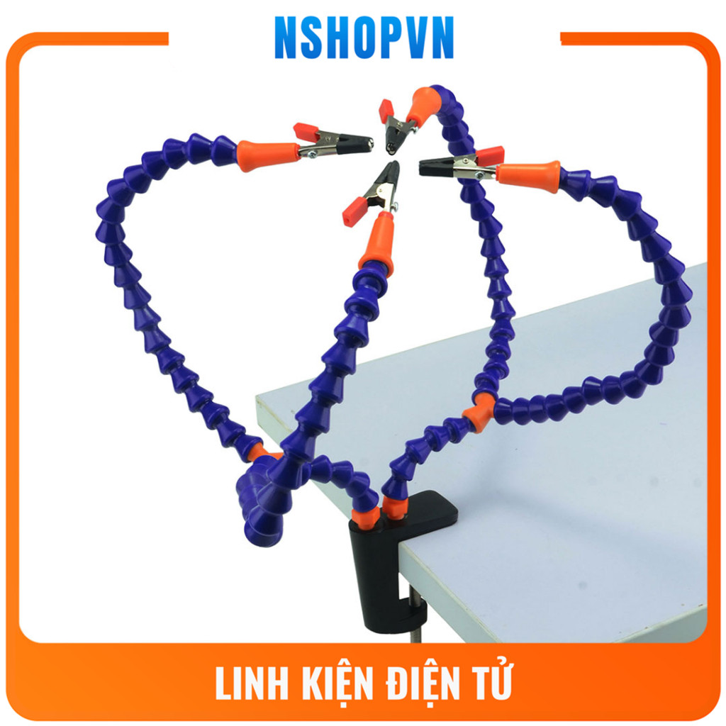 Dụng cụ kẹp mạch điện 4 cánh tay hỗ trợ hàn mạch sửa chữa điện tử