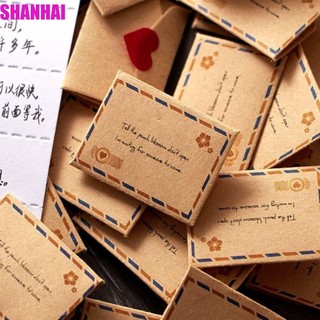 Shanhai set 100 Tấm Thiệp Mời / Chúc Mừng / Làm Quà Tặng Valentine Bằng Giấy Tự Làm