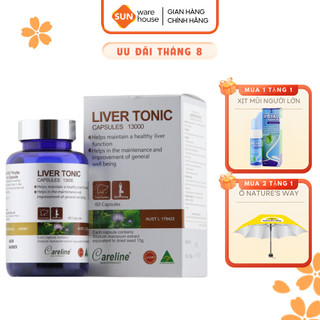 Viên Uống Bảo Vệ Cải Thiện Chức Năng Gan CARELINE Liver Tonic 60 Viên