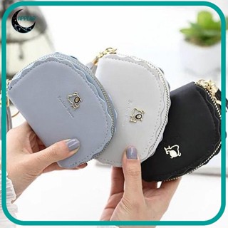  Ví đựng tiền xu APPEAR có vòng chìa khóa tua rua bằng da PU Thẻ tín dụng Holoder đơn giản dễ thương trang trí chó dây kéo Ví đựng tiền Túi xách nữ bé gái 