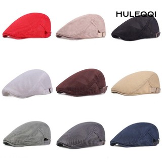 HULEQQI Mũ Beret Thời Trang Nam Mùa Hè Thoáng Khí