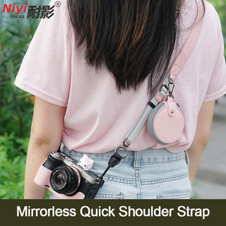 Dây đeo vai máy ảnh bằng da phát hành nhanh cho máy ảnh DSLR DSLR DSLR Chiều dài máy ảnh có thể điều chỉnh Dây đeo cổ đa năng