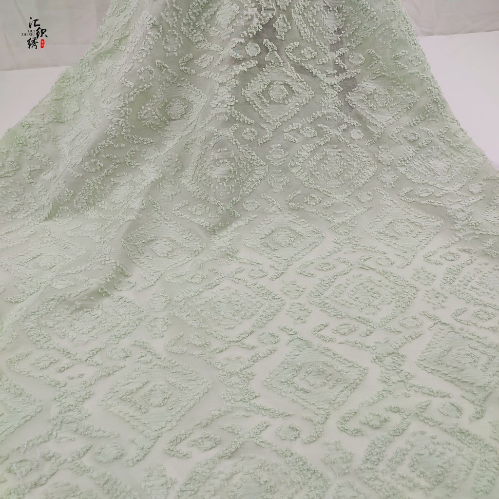 Mới Kẻ Sọc Jacquard Jacquard Xuân Hè Quần Áo Nữ Trẻ Em Sườn Xám Hanfu Vải Nhiều Màu Cung Cấp Vải Jac
