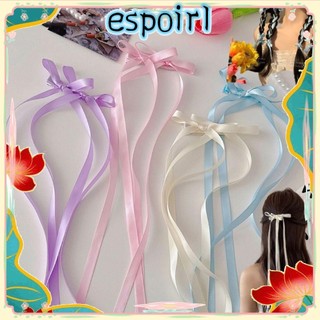 Kẹp Tóc Nơ ESPOIR, Ba Lê Dễ Thương Ruy Băng Bobby Pin, Đơn Giản Satin Chắc Chắn Bện Dụng Cụ Tóc Nữ Bé Gái