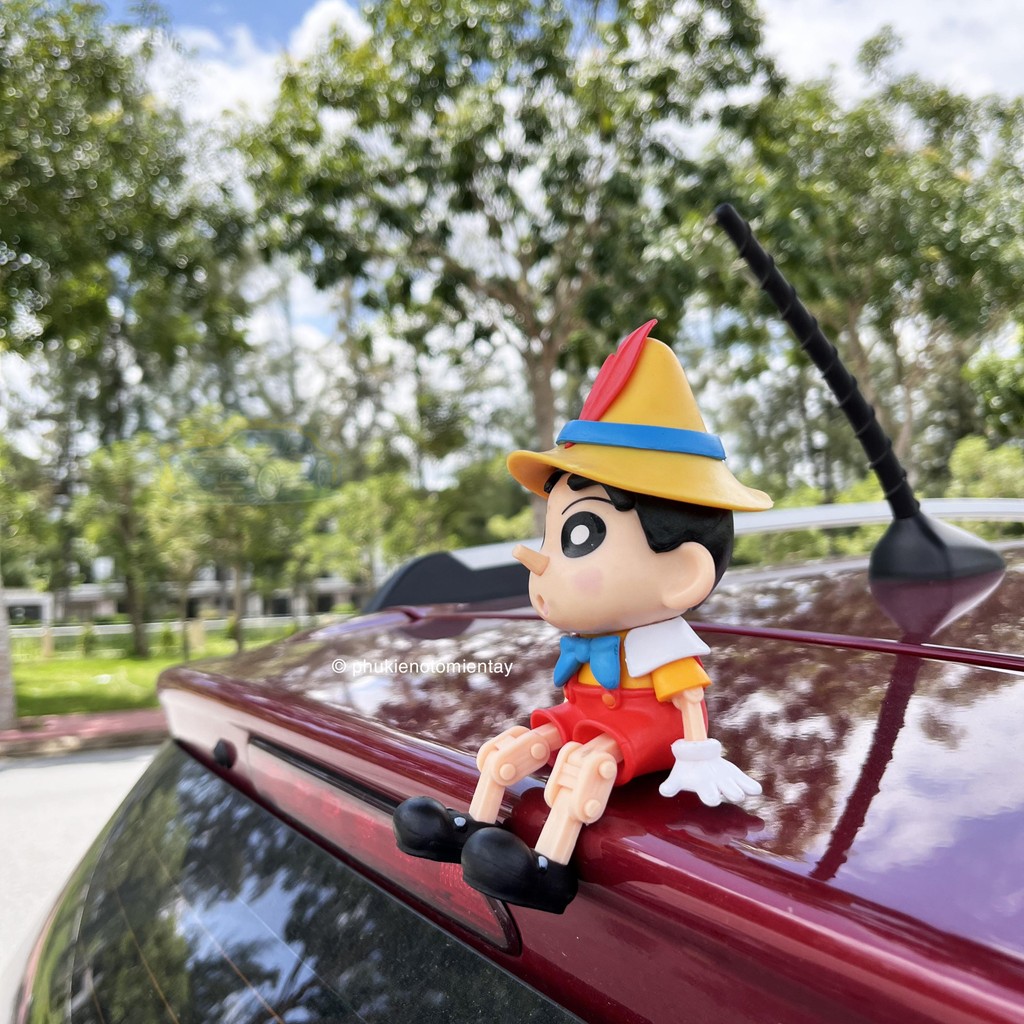 Trang Trí Ô tô Bàn Làm Việc Mô Hình Hoạt Hình Pinocchio Dễ Thương, Trang Trí Nội Thất Ô tô Decor Bàn Làm Việc 3