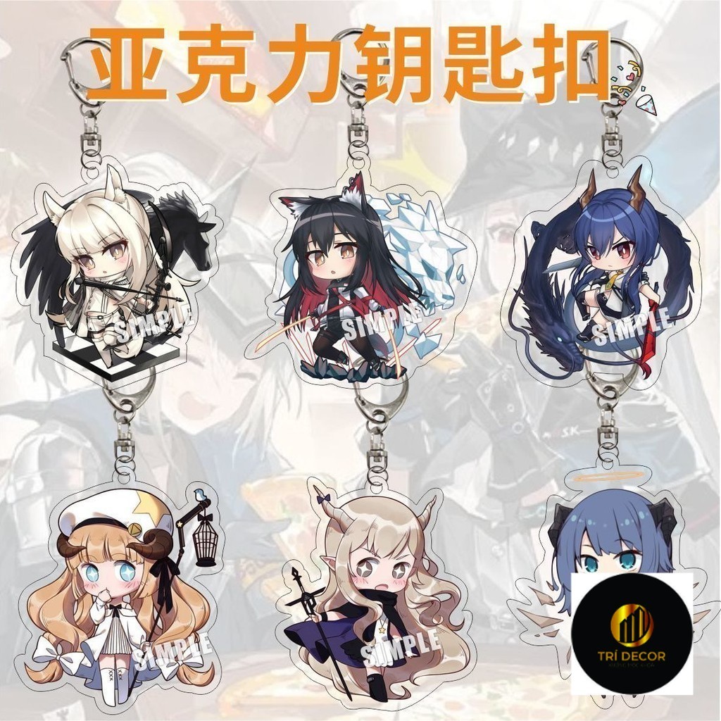 Móc Khóa Arknights Arknights Grani Claire Morgan Meteor Arknights Acrylic Móc Khóa Amiya Neng Thiên 