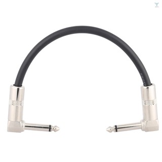 Ac-10 15cm / 0.5 Chân Guitar Miếng Dán Hiệu Ứng Bàn Đạp Nhạc Cụ Dây Cáp 1 / 4 Inch 6.35mm Bạc Góc Cắm PVC