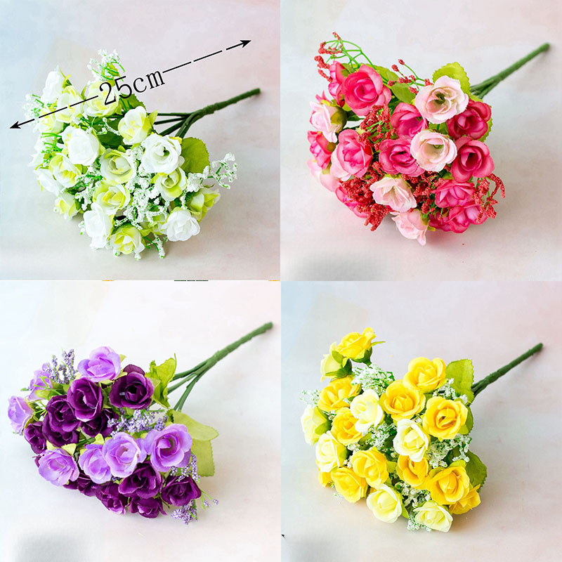 Hoa Hồng Hoa Nhân Tạo Hoa Để Trang Trí Big Silk fower Hoa Hồng Giả Bó Hoa Trang Trí Nhà Cửa