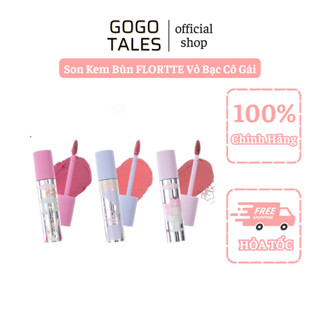 [FLORTTE - HỎA TỐC] Son Kem Bùn FLORTTE Vỏ Bạc Cô Gái Girls Dormitory Series Milk Cake Lip Cream 2.3g