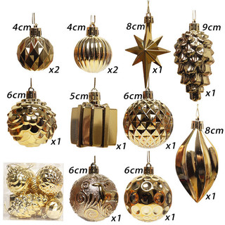10 Cái / hộp Mạ Điện Bóng Giáng Sinh Hình Đặc Biệt Cây Giáng Sinh Trang Trí Cây Giáng Sinh Đồ Dùng Tiệc Giáng Sinh