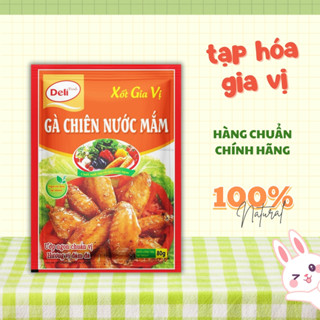 Sốt ướp Gà chiên nước mắm Deli Foods 80g, Gia vị sốt ướp nhà bếp nấu ăn Deli, nguyên liệu tự nhiên