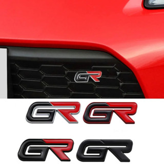 Gr Logo Xe Lưới Tản Nhiệt Trước Biểu Tượng Miếng Dán Cho Xe Toyota Land Cruiser Yaris Camry Vios Corolla 4runner Tự Động Thân Xe Huy Hiệu Decal