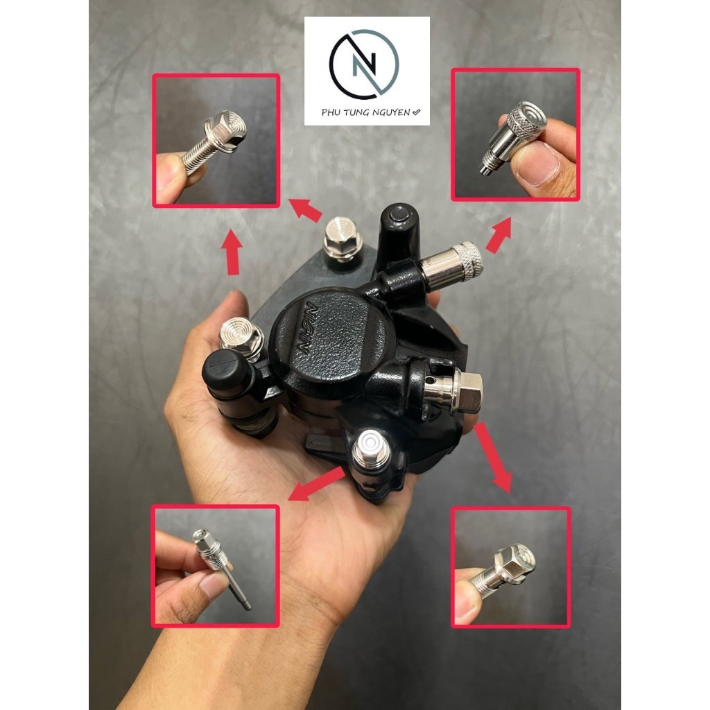 Combo 4 món độ heo nissin zin Honda, heo 1pis, 2 pis nissin thông dụng