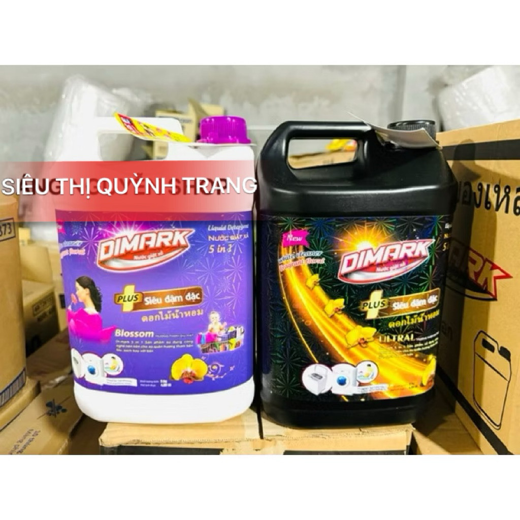 Nước Giặt Xả Quần Áo Di-Mark Can 5 Lít Đen/Tím ... [Mới]