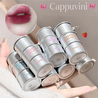 Cappuvini Bạc Dầu Thùng Matt Velvet Son Môi Son Bóng Lâu Dài