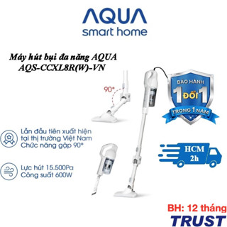 Máy hút bụi gập Aqua CCXL8R đặc biệt đầu gập 90 độ, lực hút 15500Pa - Bảo hành 12 tháng