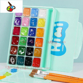  Màu Gouache HiMi dạng thạch bộ 18 24 mầu 