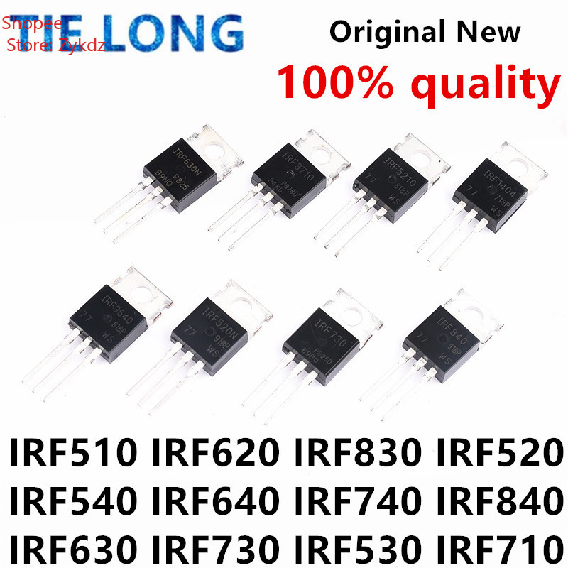 10 CÁI IRF510 IRF520 IRF540 IRF540 IRF640 IRF740 IRF840 LM317T Transistor TO-220 LM317 IRF540N IRF63