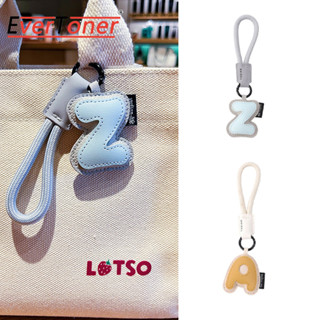 EverToner A & Z 26 Da Ban Đầu Chữ Móc Khóa Dành Cho Nữ Thời Trang Hoạt Hình Túi Điện Thoại Mặt Dây Chuyền Chìa Khóa Ô Tô Trang Sức Quà Tặng