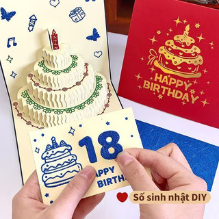 Sáng tạo 3d Music Player Bánh sinh nhật Thiệp chúc mừng SMS Card Thẻ kỹ thuật số với phong bì Card+Crystal Ball Combina 