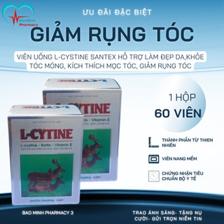 Viên uống L-cystine  hỗ trợ làm đẹp da,khỏe tóc móng,hộp 60 viên