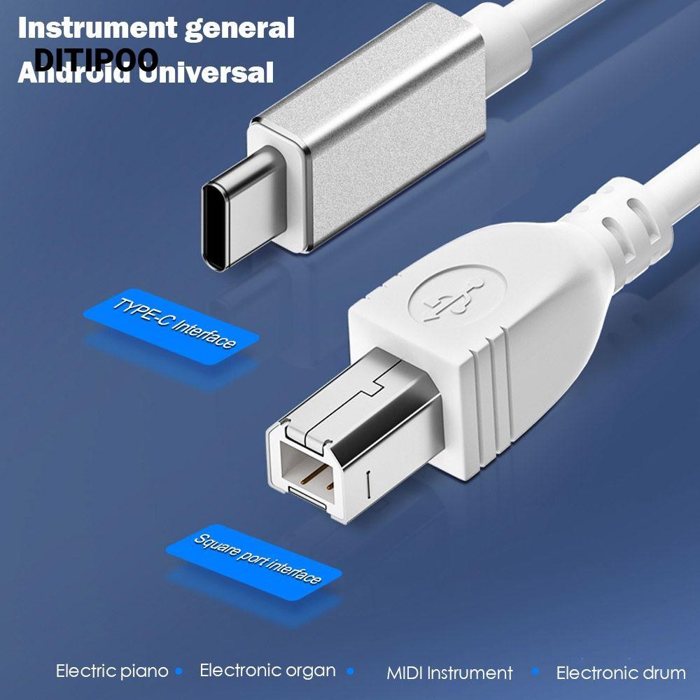 Cáp máy in DITIPOO Dây MIDI đàn Piano đa năng Dây máy in chuyển đổi KVM cho
