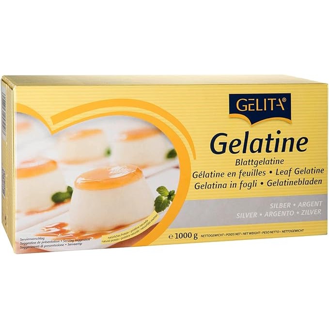 [GIAO HÀNG TOÀN QUỐC] Gelatine lá hiệu GELITA (ĐỨC) (100g) {{BBFOOD}}