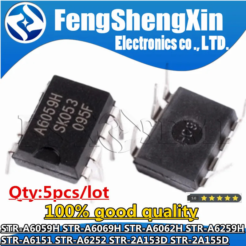 5 Miếng A6059H DIP-7 STR-A6059H A6069H STR-A6069H STR-A5259H STR-A6062H STR-A6151 STR-A6252 A6259H A