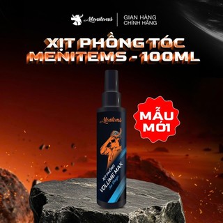  Xịt phồng tóc Menitems xịt tạo phồng tự nhiên xịt giữ nếp không gây bết và nặng tóc 100ml 