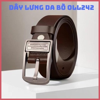 [Có sẵn] Dây lưng nam khóa xoay, da bò,Dây lưng nam giá tốt phong cách trẻ trung lịch lãm OLL242 Shop 086