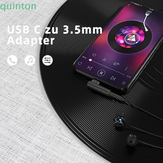 Bộ chuyển đổi tai nghe QUINTON, Bộ chuyển đổi âm thanh khuỷu tay Type-C sang 3,5 MM, Chơi và chạy Usb C Mini Type-C sang 3,5mm Bộ chuyển đổi tai nghe có dây loại C cho tai nghe / điện thoại