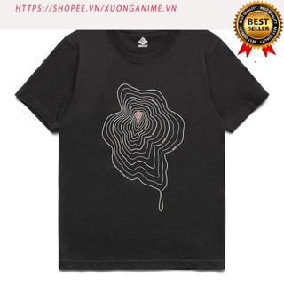 HOT Áo thun form rộng cotton cao cấp cổ tròn size Mỹ nam nữ họa tiết đường đồng mức i am here đang ở trên