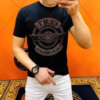 Áo Thun Nữ Tay Ngắn Nam Nóng Kim Cương CL Sư Tử Thoáng Khí Mỏng Nguyên Chất Cotton Cảm Ứng Thoáng Mát DIA Nam Top