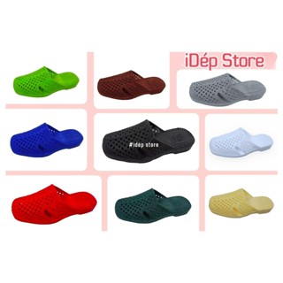  Dép Sục Tổ Ong Bít Mũi Nam Đế Dày Nhiều Màu iDÉP SL030 Dép Nam Đi Trong Nhà Lao Động Chống Thấm Nước 