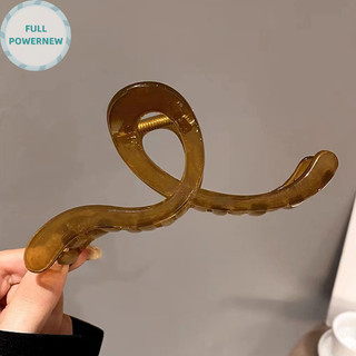 Fullpowernew lớn mờ sóng kẹp tóc cho nữ móng vuốt kẹp tóc dày màu đất cua móng vuốt kẹp phụ kiện tóc cho nữ vn