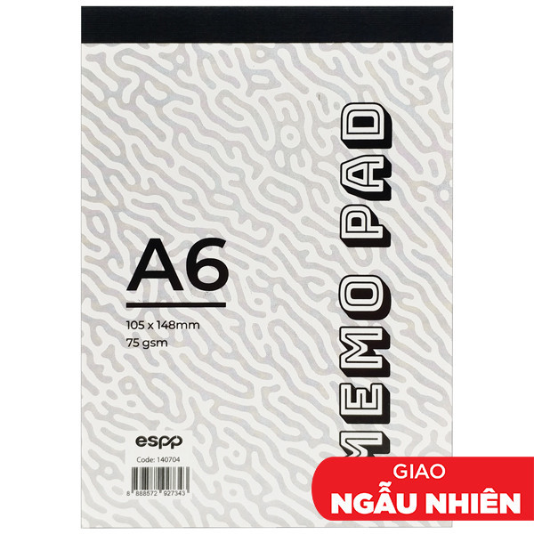 GiấyNote Dán 4 Màu Espp A6 60'S  - ESPP