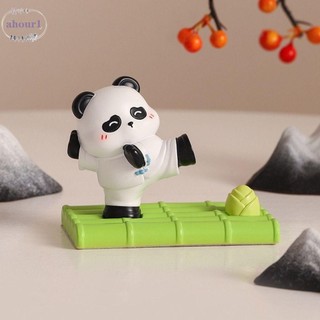 Giá đỡ điện thoại gấu trúc AHOUR1, Panda với điện thoại thông minh tre Hỗ trợ giá đỡ điện thoại di động, Giá đỡ điện thoại di động bằng nhựa di động dễ thương Trang trí máy tính để bàn