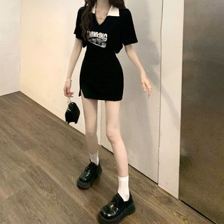 Áo len đen thời trang nữ mùa hè