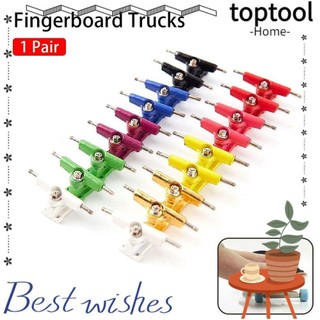 Toptool 1 Cặp Giá đỡ sàn chịu lực, Bộ sưu tập sở thích đồ chơi Mô hình Fingerboard Truck, 32mm với các bộ phận ván trượt ngón tay Mini
