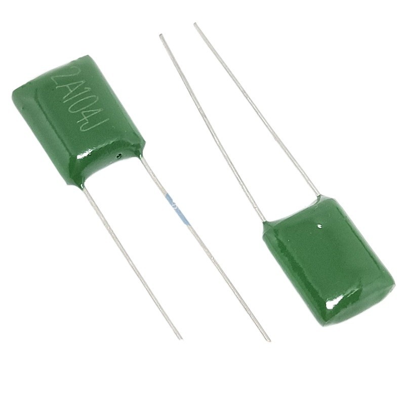50 Cái / lốc 2A104J Tụ Điện Polyester 100V 0.1 UF 100nF 2A104 100V104J 100V104