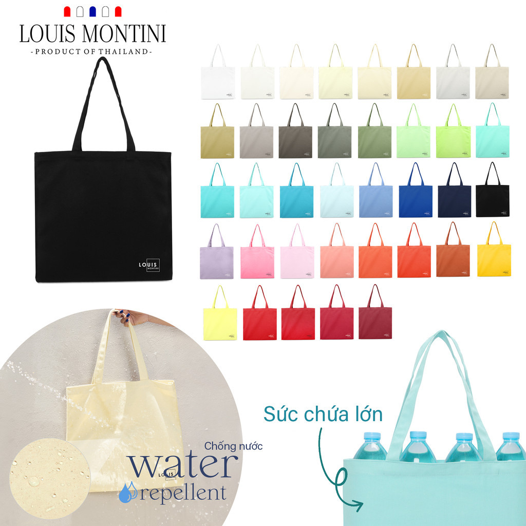 Túi tote vải chống nước Louis Montini (ma tote) CVR001