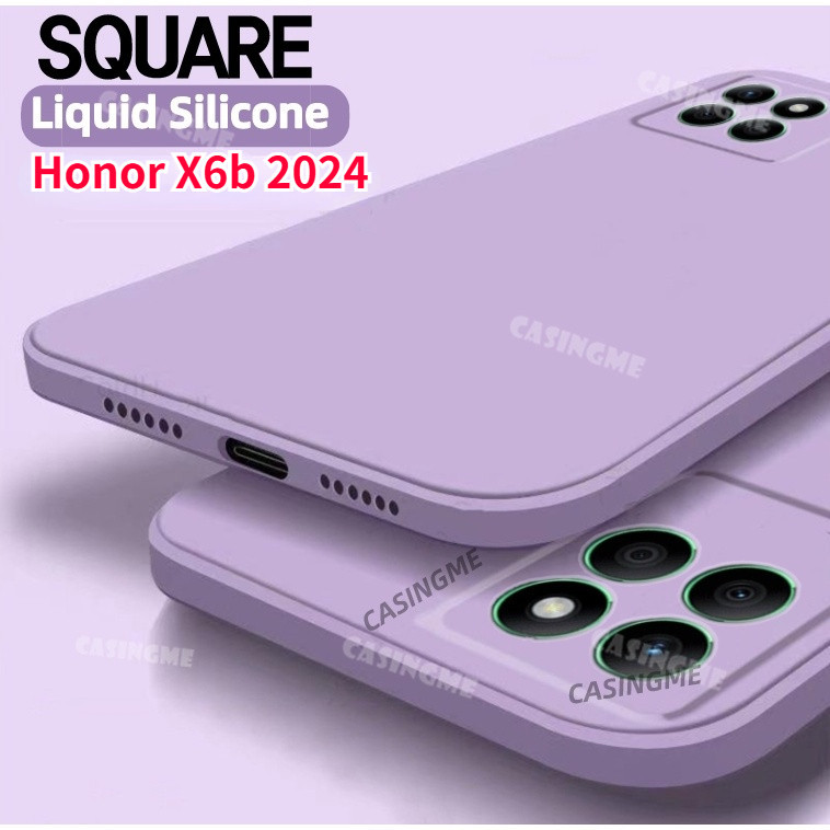 Honor X6b 2024 Vỏ Lỏng Vuông Cho Honor X6b X 6b X6 b HonorX6b bX6 4G 5G 2024 Vỏ Mềm Chống Sốc Ốp lưn