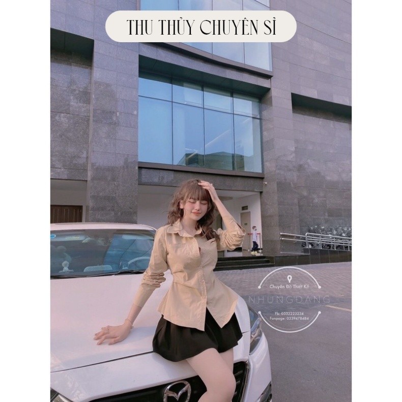 XẢ LỖ SÉT SƠ MI KÈM CHÂN VÁY